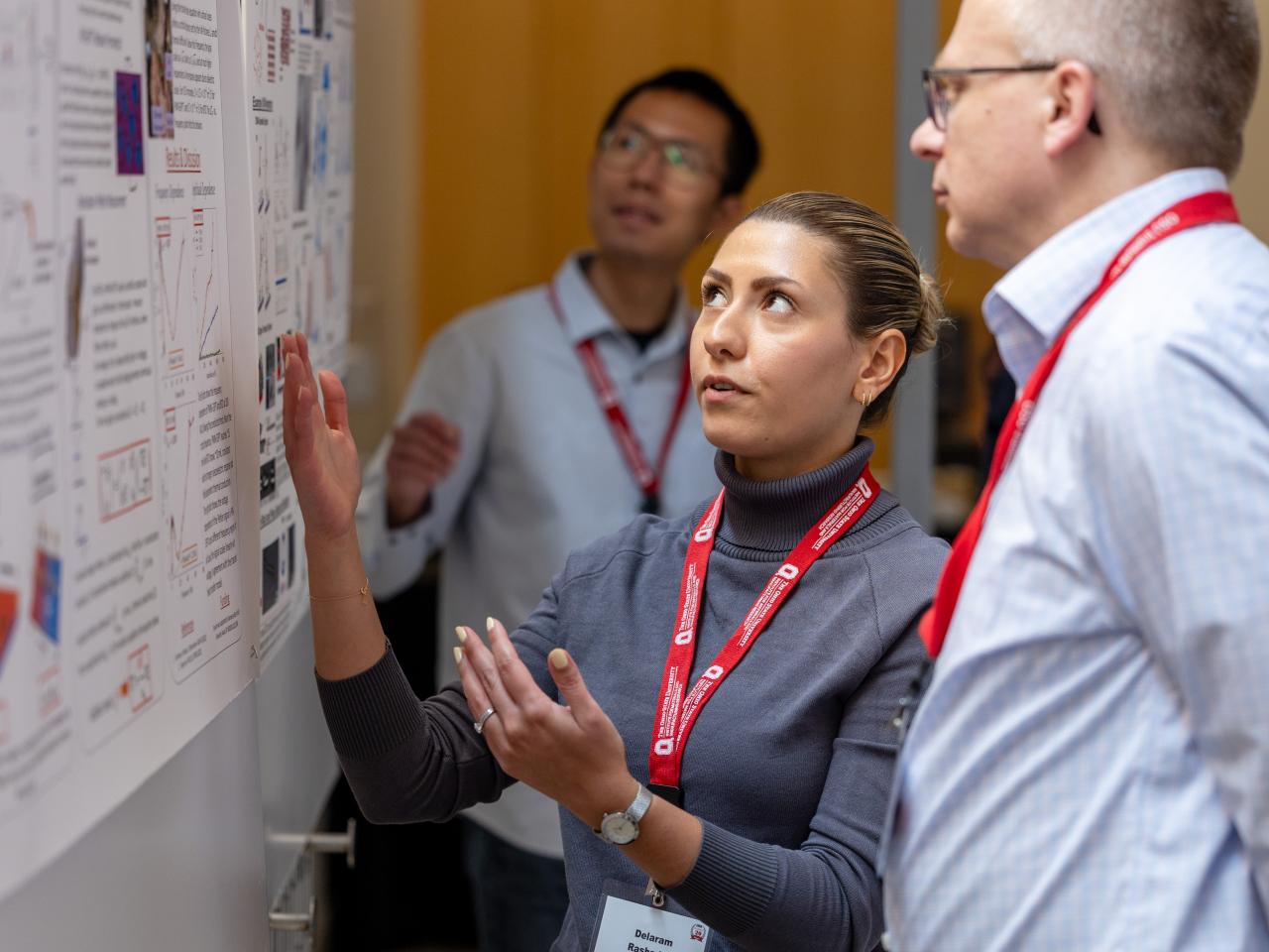 Student presenting a research poster at MMC '26.