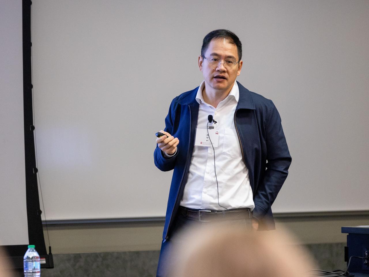 Keynote speaker giving a talk at MMC '26.