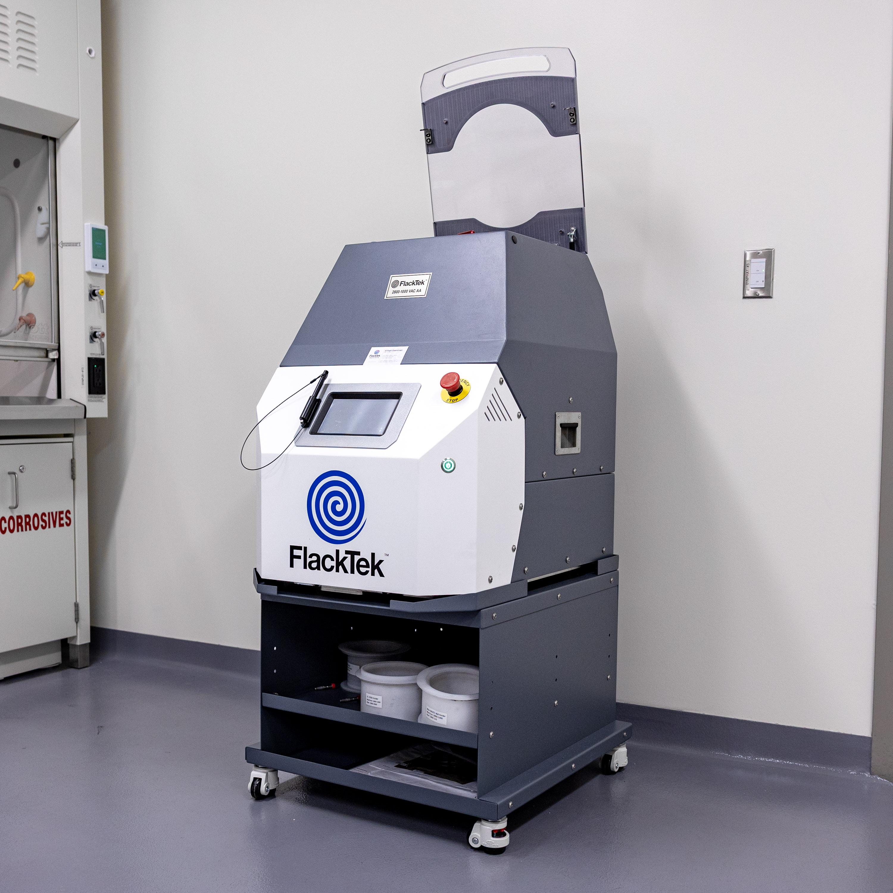 FlackTek 2800-1000 VAC slurry mixing system.