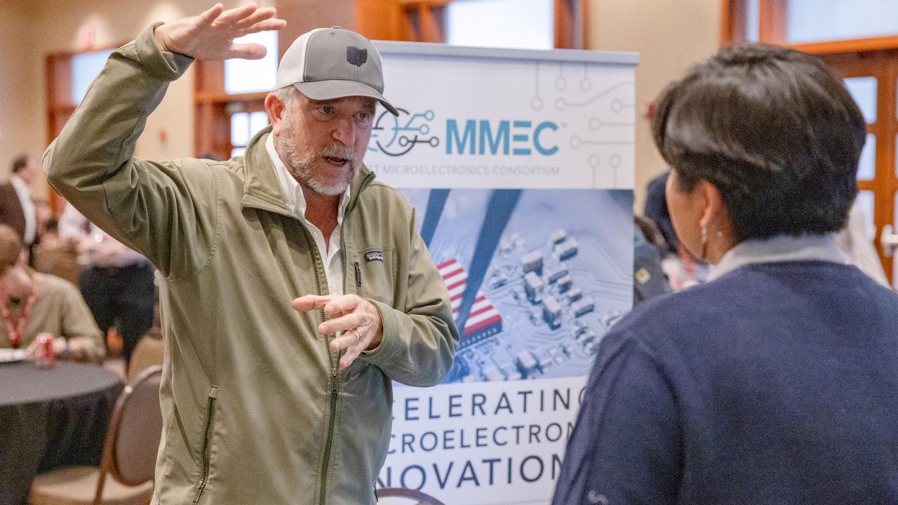 Networking at the MIST event.